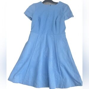 Eliza J Light Blue Floral Midi Dress